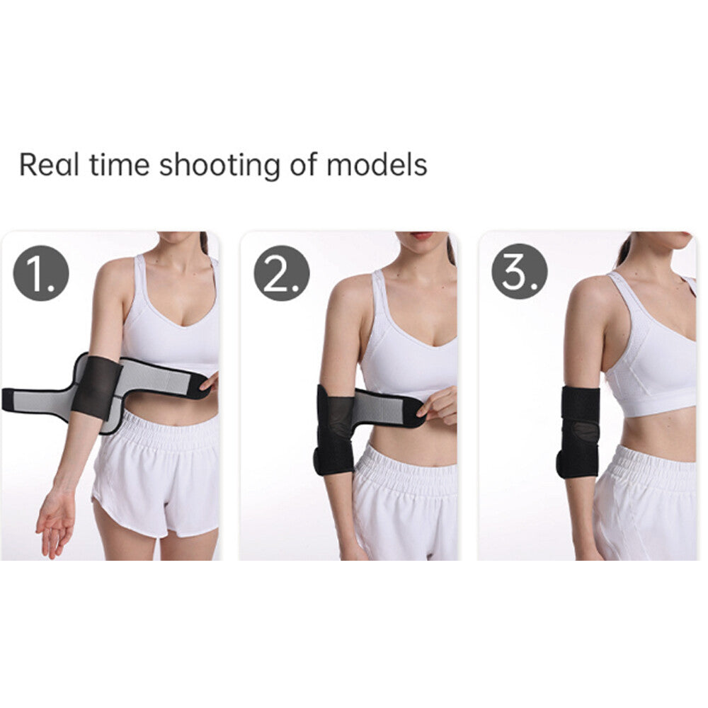 Adjustable Elbow Compression Sleeve (1 Pair) - Arm Support for Sports & Weightlifting One Size