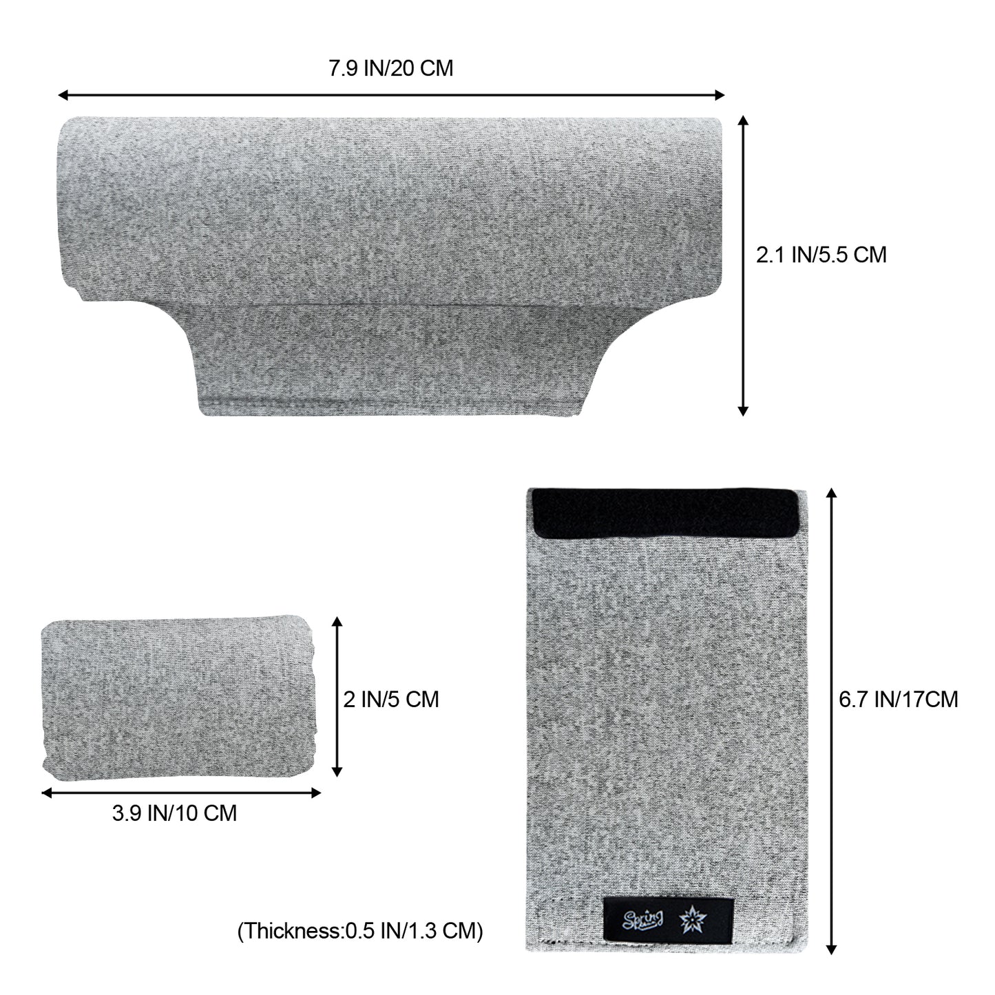 Universal Underarm Crutches Padded Crutch Pads with Hand Grips Padding Handle Covers