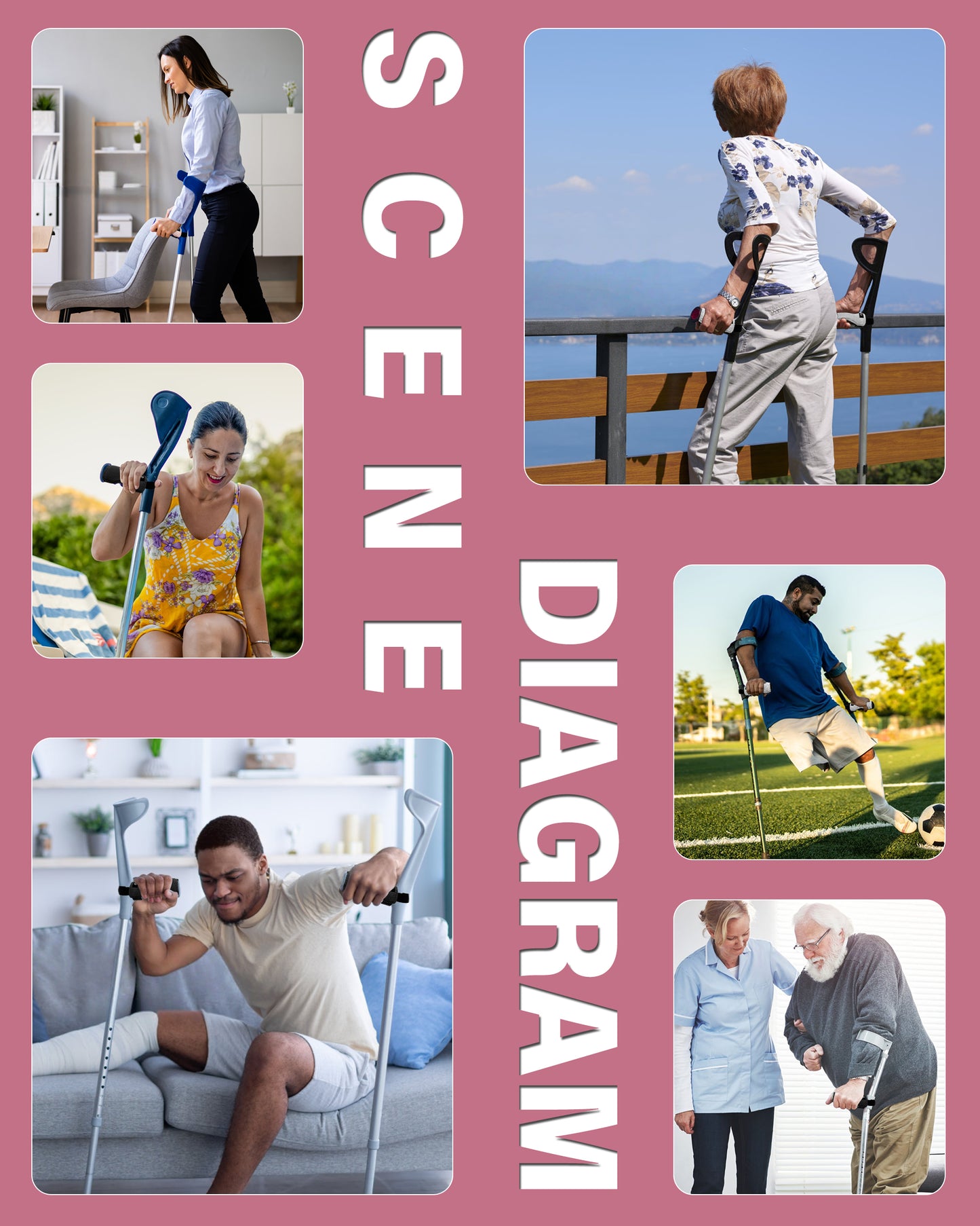 SPRING SEAON Forearm Crutch Pads Velvet โ Soft Foam Covers for Elbow Crutches, Non-Slip & Comfortable, Universal Fit, Washable, 2 Pack