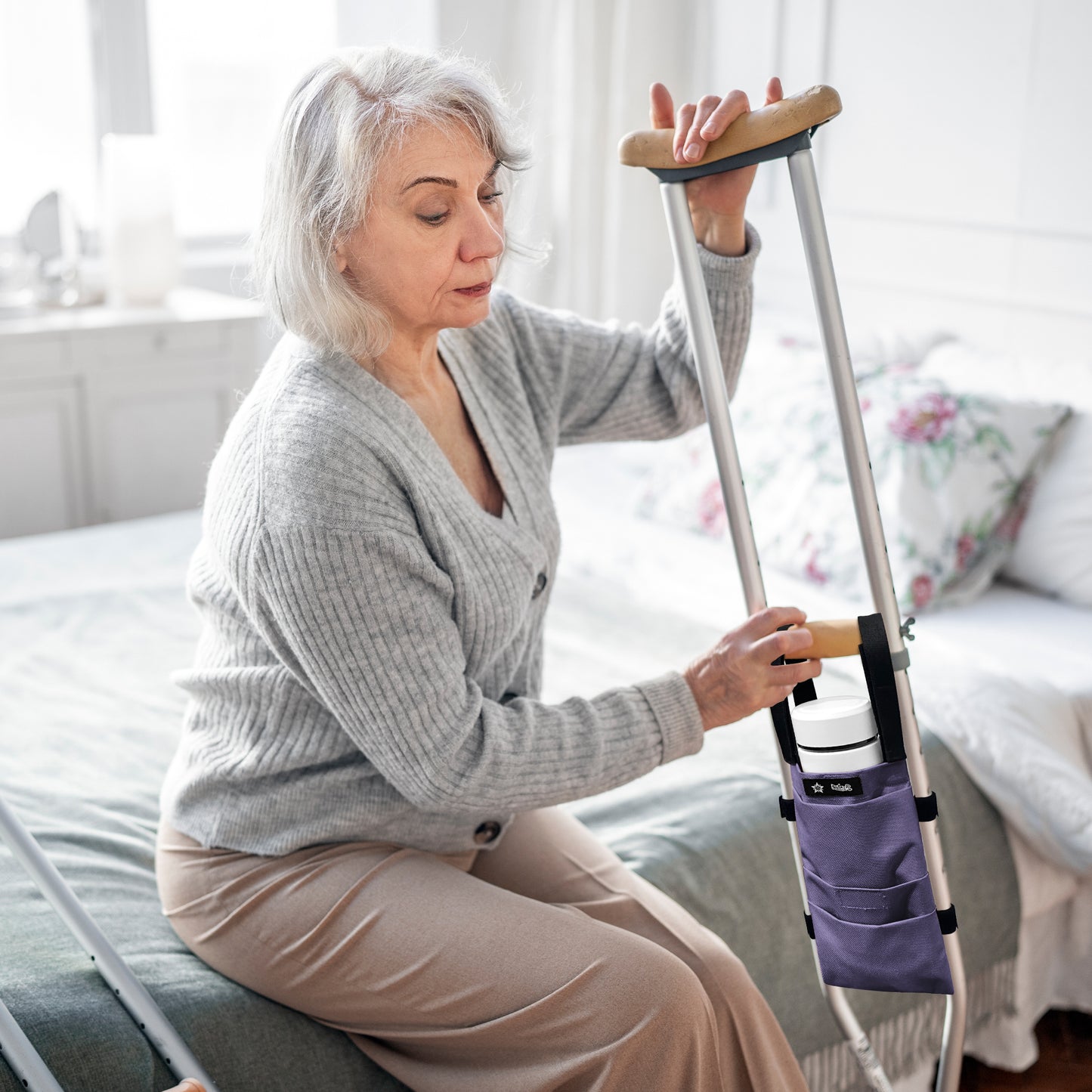 SpringSeaon Water-Proof Crutch Pouch- Lightweight Universal Storage Bag-Crutch Accessories