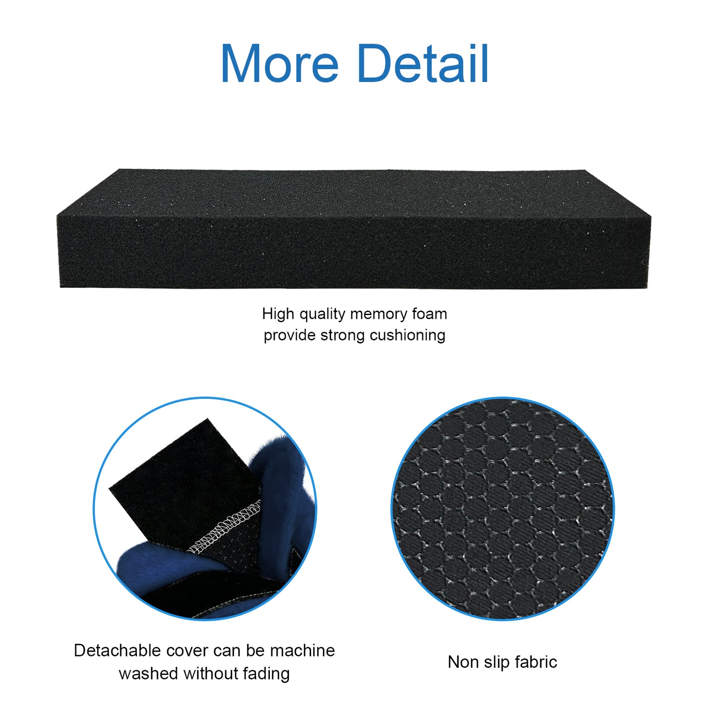 SPRING SEAON Fluffy Armrest Covers - Universal Memory Foam Cushion for Office & Transport Chairs