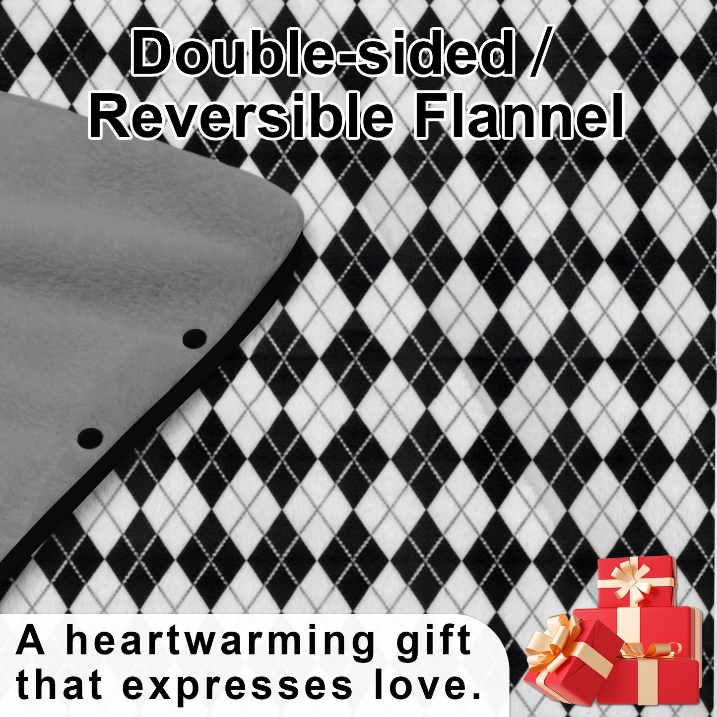 SPRING SEAON Wearable Wheelchair Blanket - Soft Fleece Shawl Poncho with Snaps Knee-Length