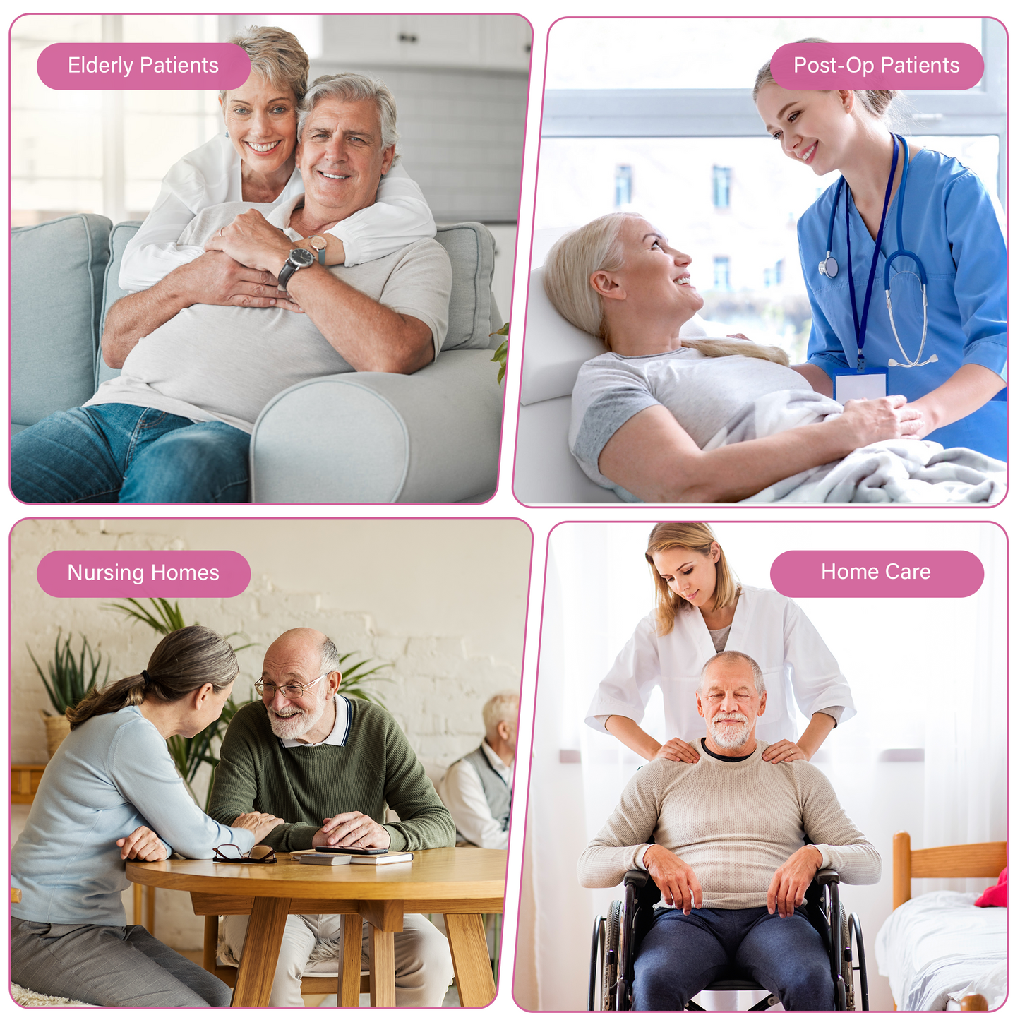 SPRING SEAON Bed Support Strap - Adjustable Positioning Belt for Bed & Wheelchair, 51.7 * 7" Padded Waist Belt Pink