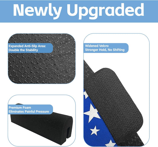 SpringSeaon Blue Stars Underarm Crutch's Pad and Hand Grip Covers Universal Crutch Accessories