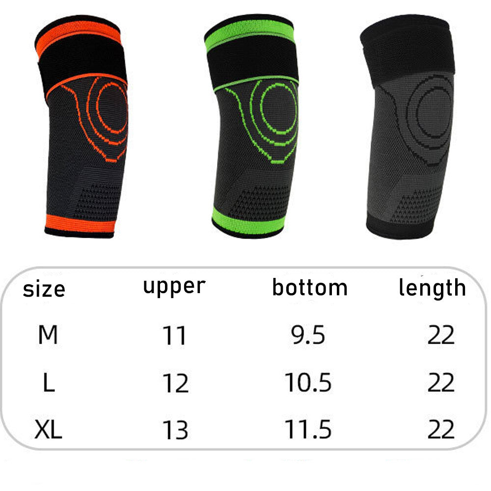 Elbow Compression Sleeve (1 Pair) - Support for Tennis, Golf, Weightlifting M-XL