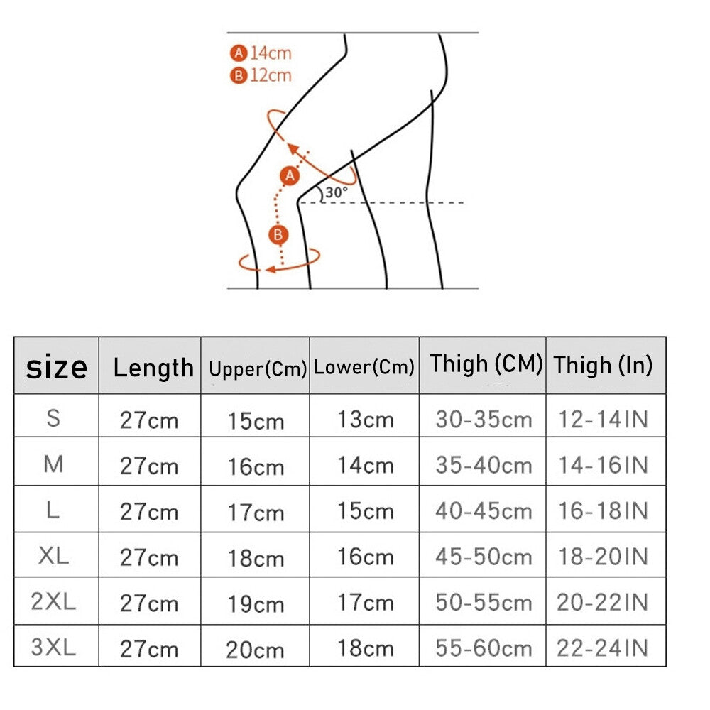 Knee Compression Sleeve (1 Pair) - Knee Support for Basketball, Running, Gym, Weightlifting S-XXL