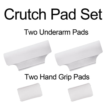Universal Underarm Crutches Padded Crutch Pads with Hand Grips Padding Handle Covers