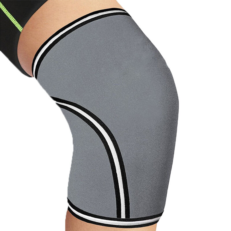 SPRING SEAON 7mm Compression Knee Sleeves - SCR Fabric Sports Gear (1 Pair) S-XXL