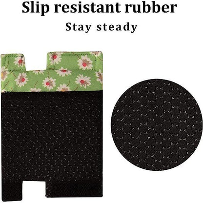 Cane Hand Grip Cover - Soft Non-Slip T-Handle Cushion (Blue Leafs)