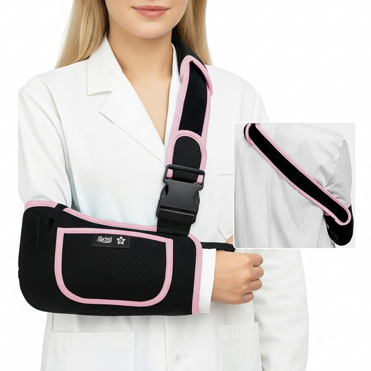 Color-​Arm Sling Shoulder - Adjustable Support Sleeve for Shoulder, Arm, Wrist & Elbow - SpringSeaon