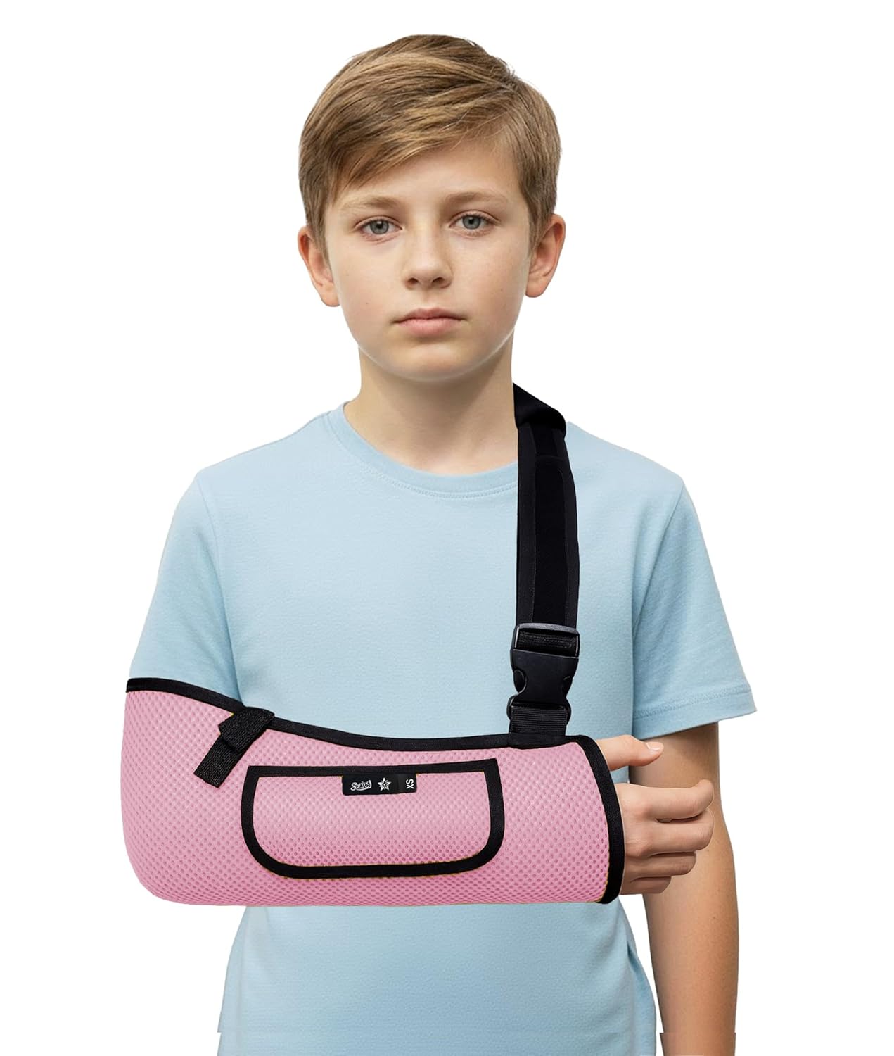 Color-​SPRING SEAON Kids Arm Sling - Lightweight Breathable Shoulder Support for Children, Boys, Girls - SpringSeaon