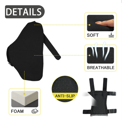 SPRING SEAON Forearm Crutch Pads - 4-Unit Set with Non-Slip Hand Grips Cover