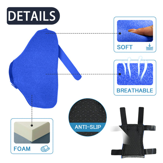 SPRING SEAON Comfortable Padding for Open Cuff Crutches - Washable Forearm & Hand Covers
