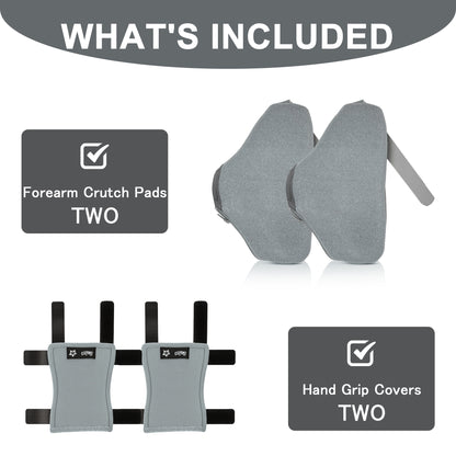 SPRING SEAON Universal Fit Open Cuff Crutch Padding (4 Units) - Soft Elbow & Hand Support
