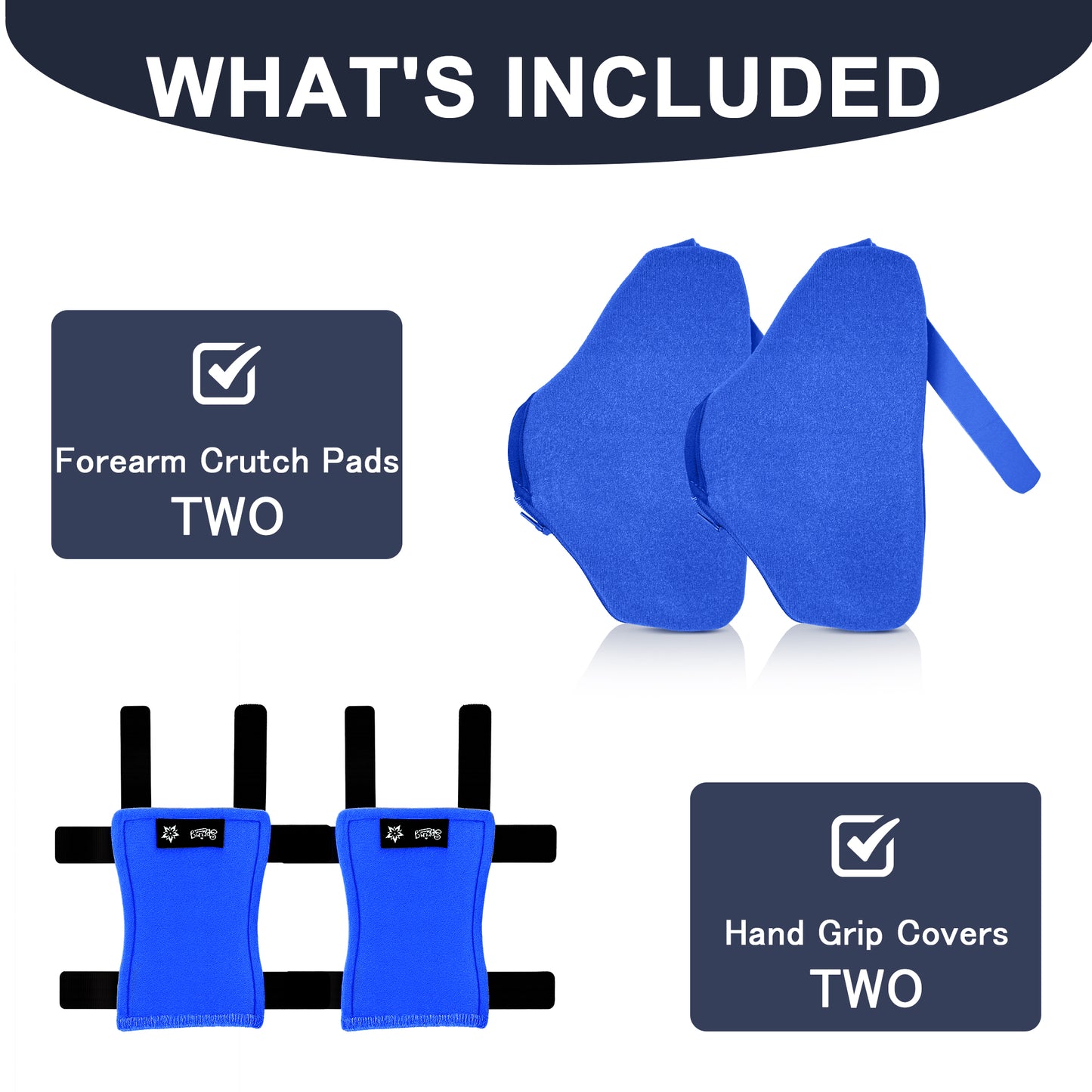 SPRING SEAON Comfortable Padding for Open Cuff Crutches - Washable Forearm & Hand Covers