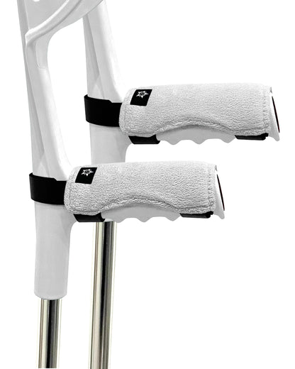 SPRING SEAON Forearm Crutch Pads Velvet – Soft Foam Covers for Elbow Crutches, Non-Slip & Comfortable, Universal Fit, Washable, 2 Pack