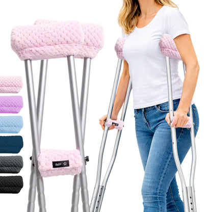 Crutch Pads and Hand Grips – Plush Soft Memory Foam Underarm Crutch Cushions
