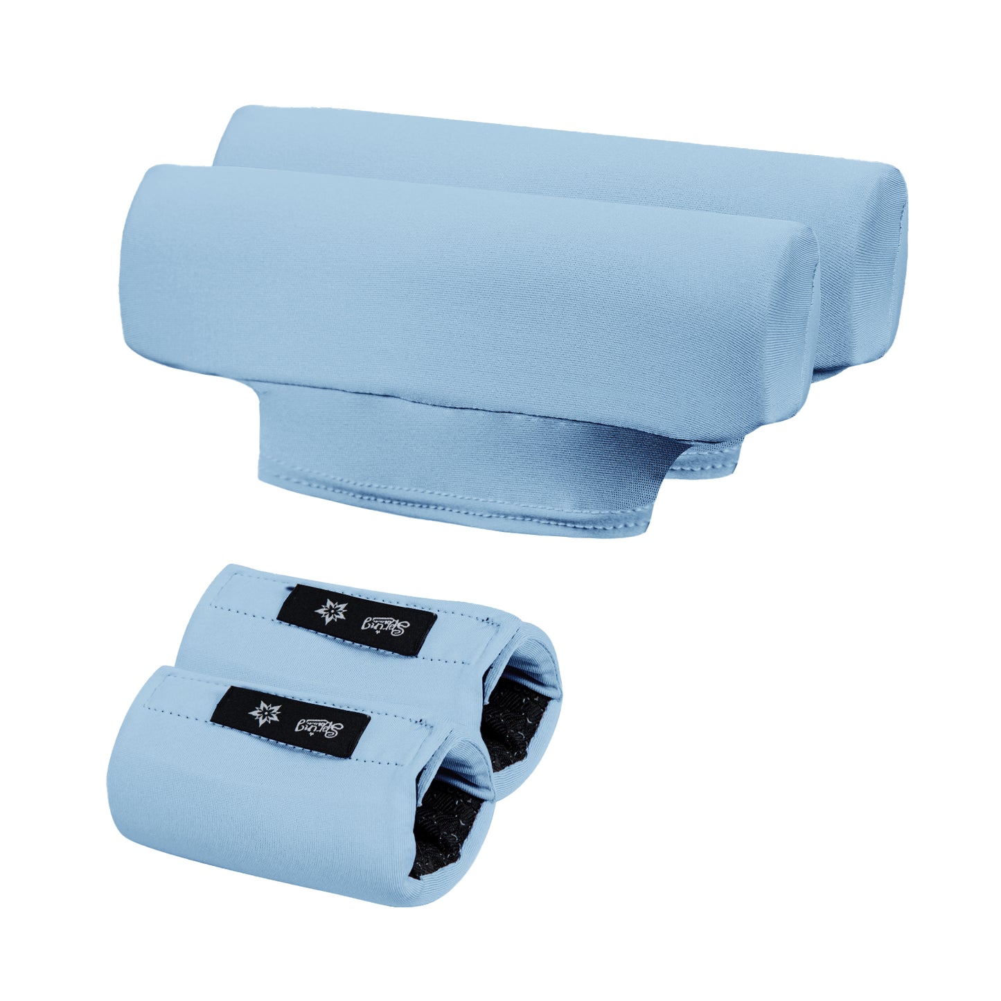 SpringSeaon Sky Blue Underarm Crutch's Pad and Hand Grip Covers Universal Crutch Accessories