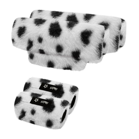 SPRING SEAON Dots Ultra-Soft Fluffy Crutch Pads Covers | Cloud-Like Comfort Style Crutch Accessories