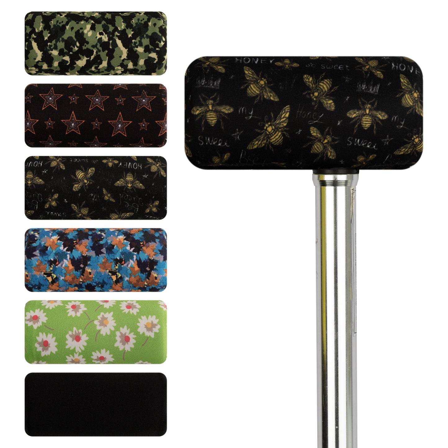 SpringSeaon Padded Cane Handle Covers - Universal Fit T-Handle Grip for Daily Mobility Accessories