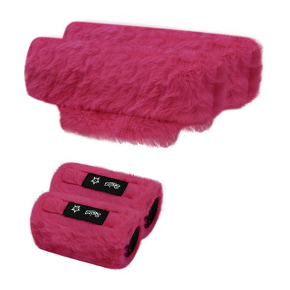 SPRING SEAON Red Ultra-Soft Fluffy Crutch Pads Covers | Cloud-Like Comfort Style Crutch Accessories