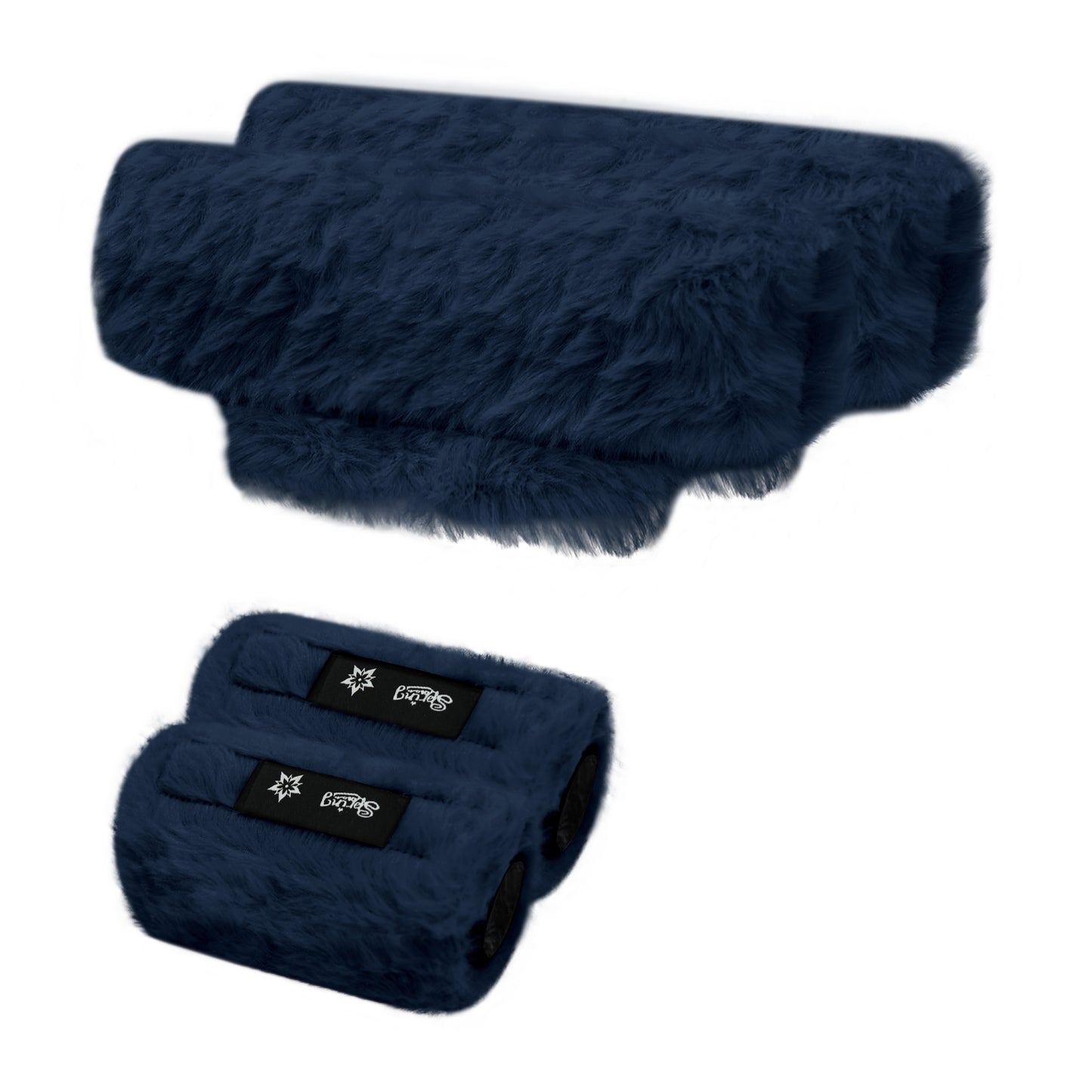 SPRING SEAON Navy Fluffy Underarm Crutch Pads & Cushions for Maximum Comfort