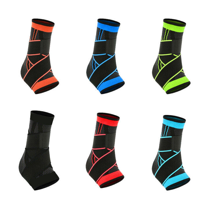 Adjustable Ankle Support (1 Pair) - Compression Support for Sports Protection S-XL
