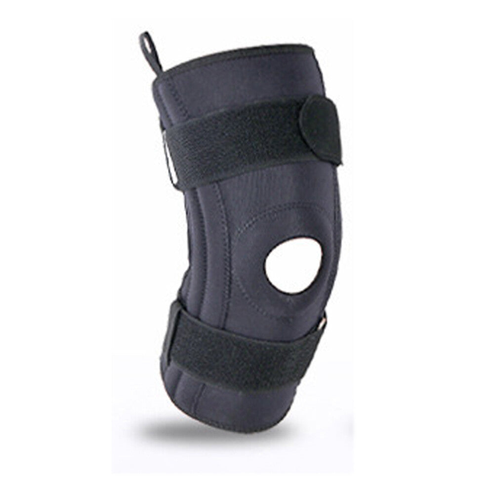 Hinged Knee Support with Dual Metal Side Stabilizers - Support for Running M-XL