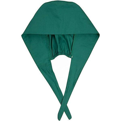 Women's Forest Green Beanies Working Cap Button Sweatband Headband Elastic Hat Adjustable Bouffant Cap Adjustable