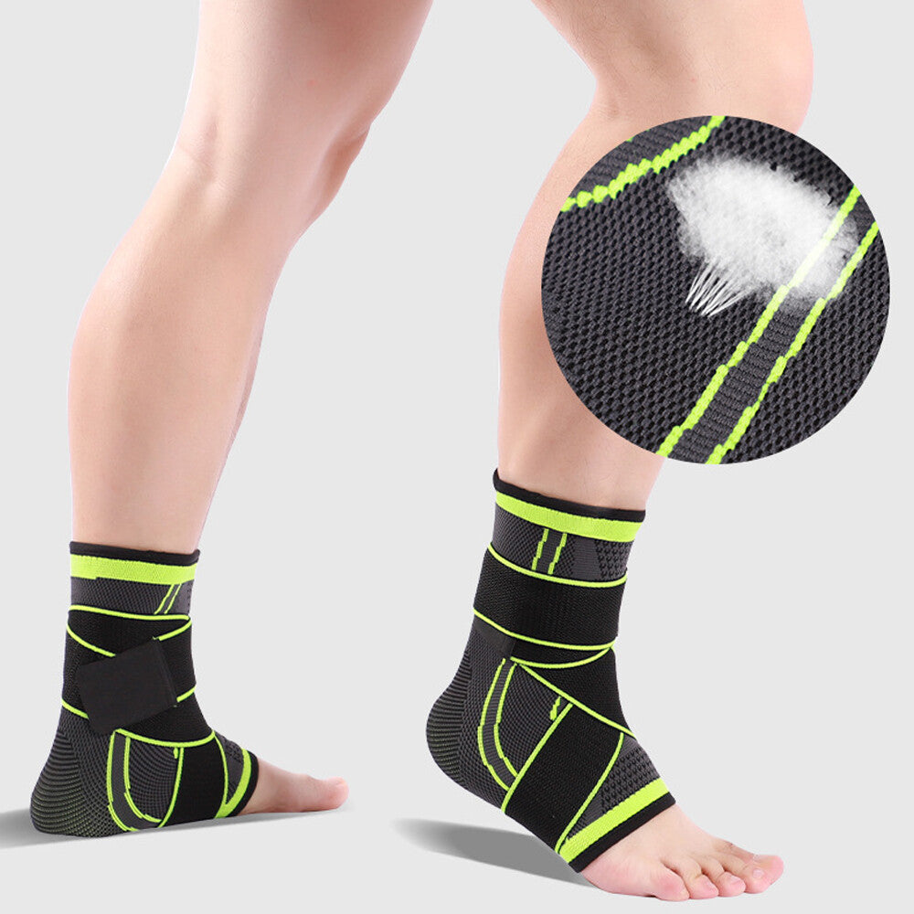 Adjustable Ankle Support (1 Pair) - Compression Support for Sports Protection S-XL