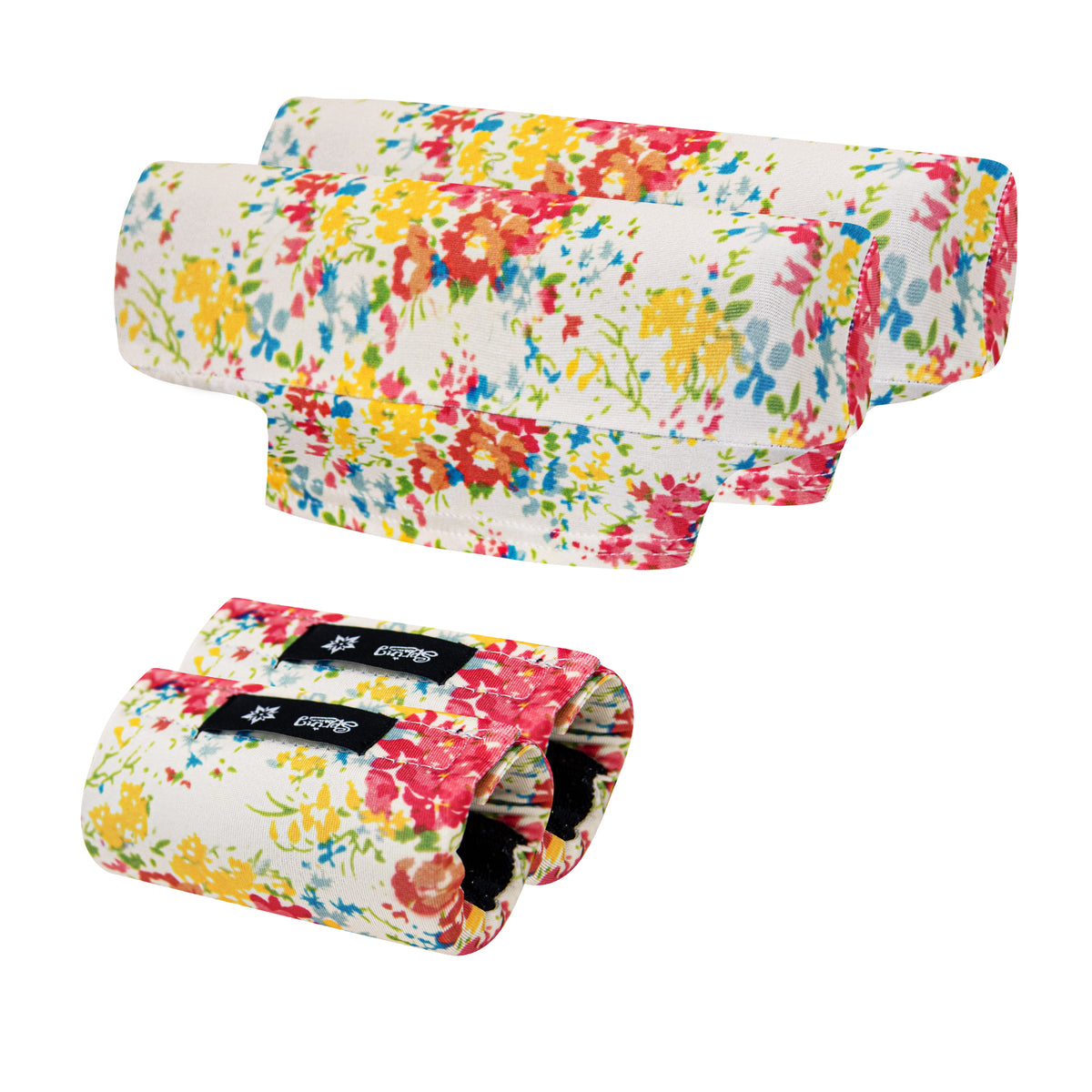 Color-​Universal Underarm Crutches Padded Crutch Pads with Hand Grips Padding Handle Covers butterfly - SpringSeaon