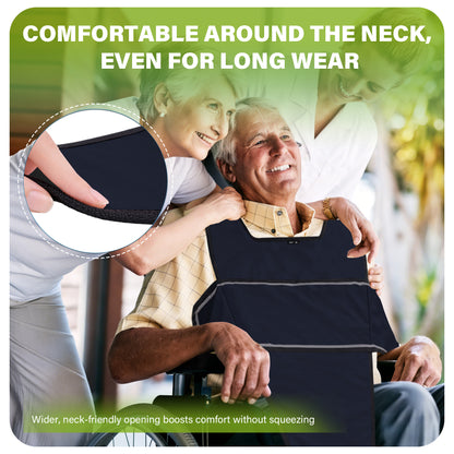 SPRING SEAON Adjustable Safety Harness for Elderly Wheelchair & Chair Care (Dark Blue)