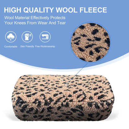 SPRING SEAON Plush Fleece Knee Scooter Cushion Pad Cover for Adults Pattern