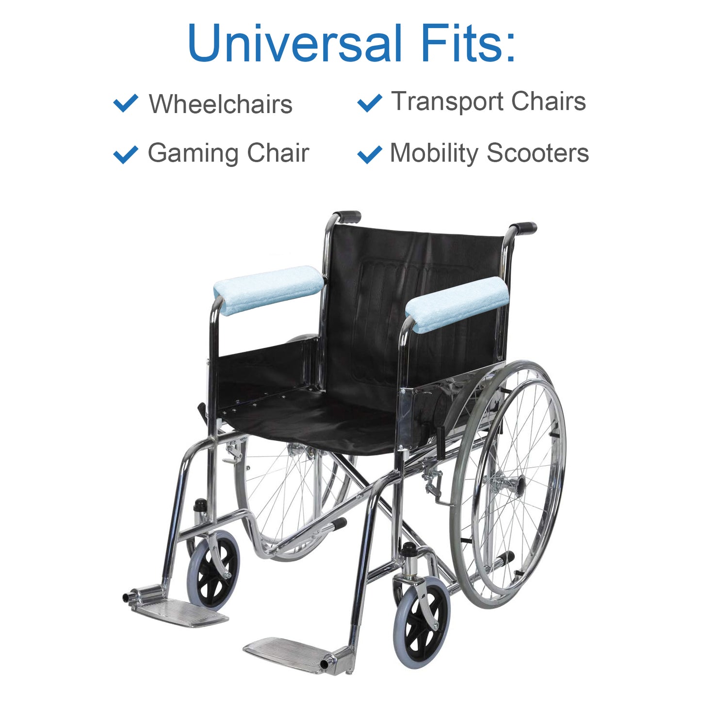 SPRING SEAON Fluffy Armrest Pads - Universal Memory Foam Cushion for Office & Transport Chairs