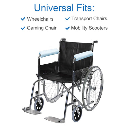 SPRING SEAON Fluffy Armrest Pads - Universal Memory Foam Cushion for Office & Transport Chairs