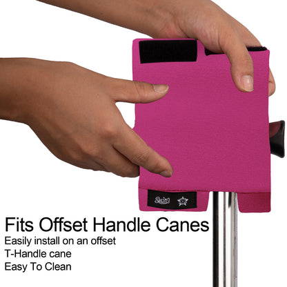 SpringSeaon Cane Handle Padding Covers - Universal Fit T-Handle Grip Pads for Cane Accessories