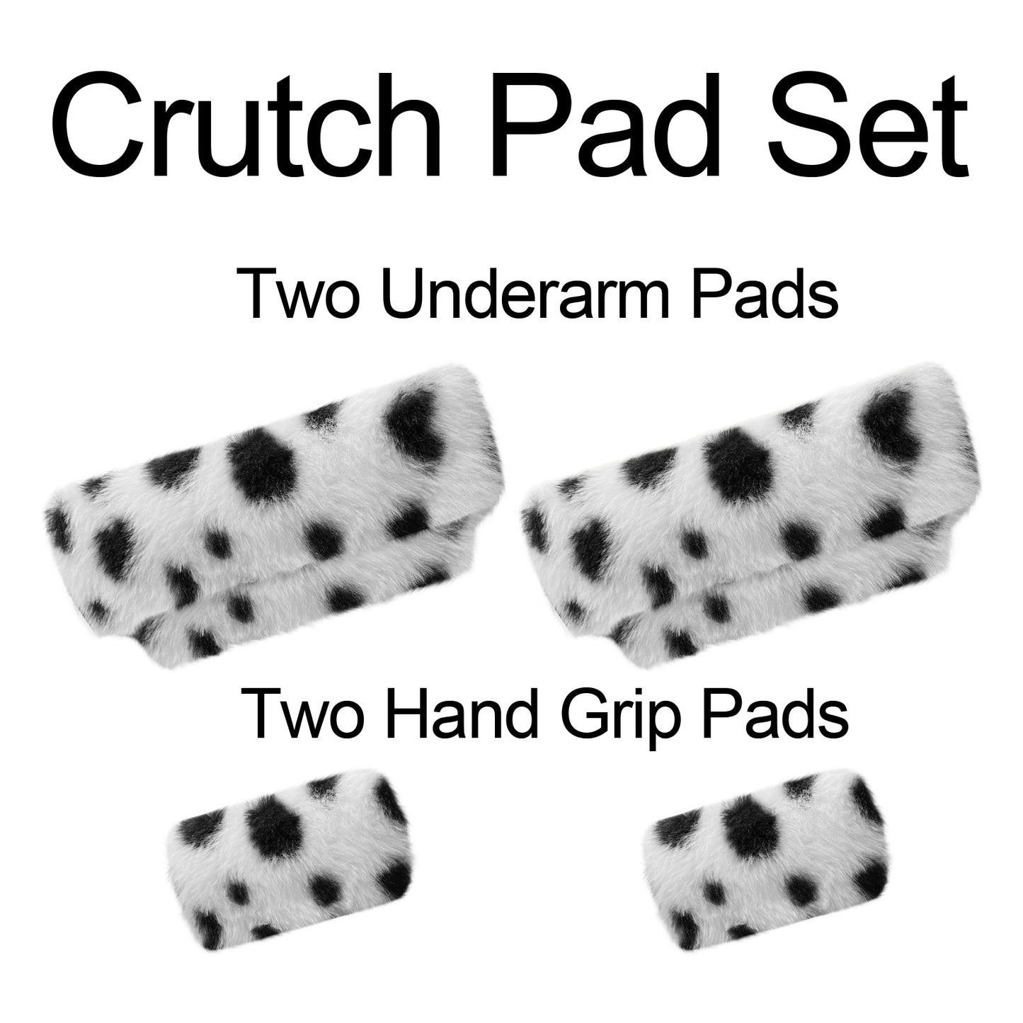 SPRING SEAON Dots Ultra-Soft Fluffy Crutch Pads Covers | Cloud-Like Comfort Style Crutch Accessories