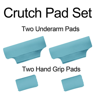 SpringSeaon Underarm Crutch's Pad and Hand Grip Covers Universal Crutch Cushion Accessories for Crutches