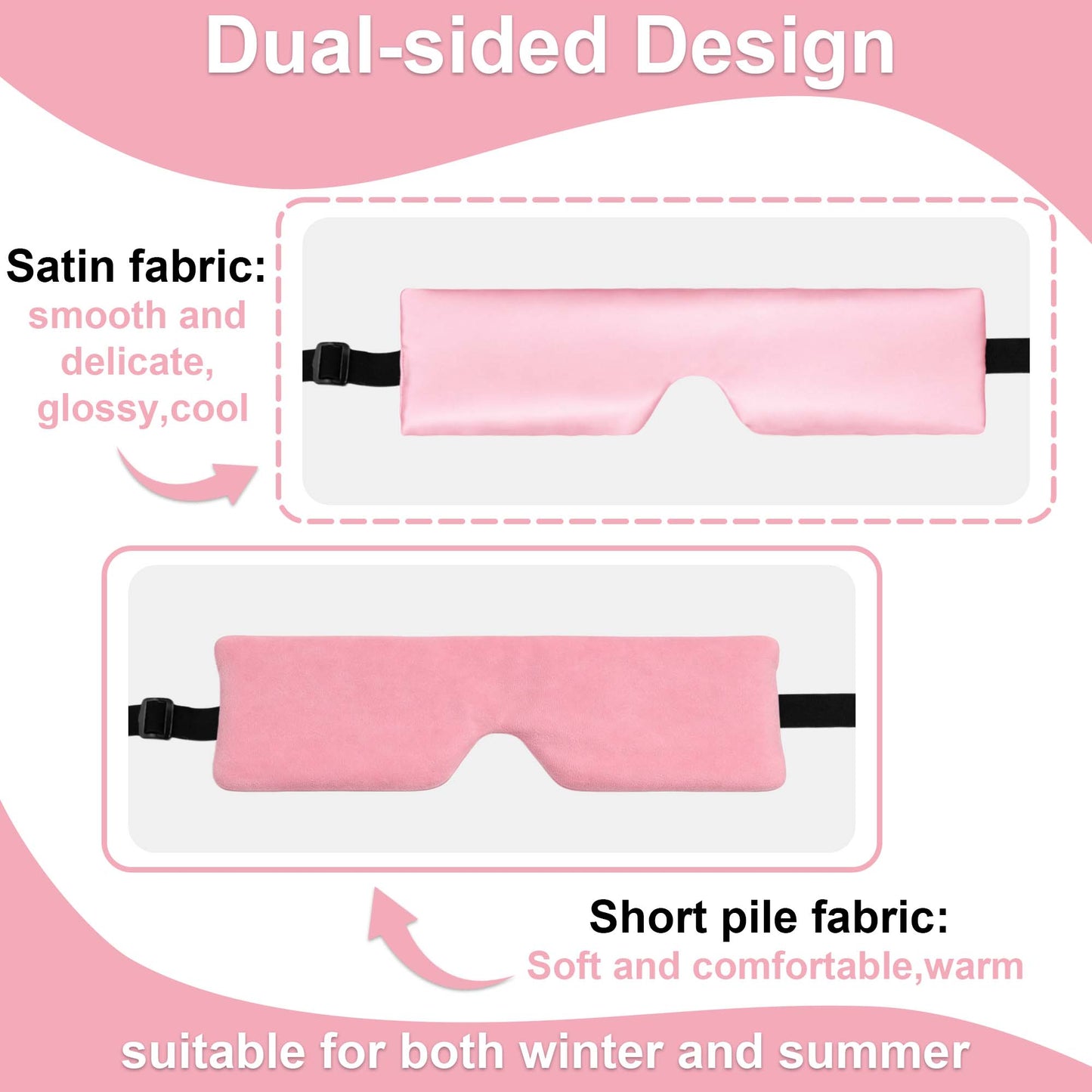 SPRING SEAON Adjustable Upright Sleep Mask & Head Support(pink)