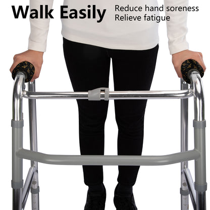 SpringSeaon Walker Hand Grip Padded Covers - Non-Slip Moisture-Wicking Cushion Bee