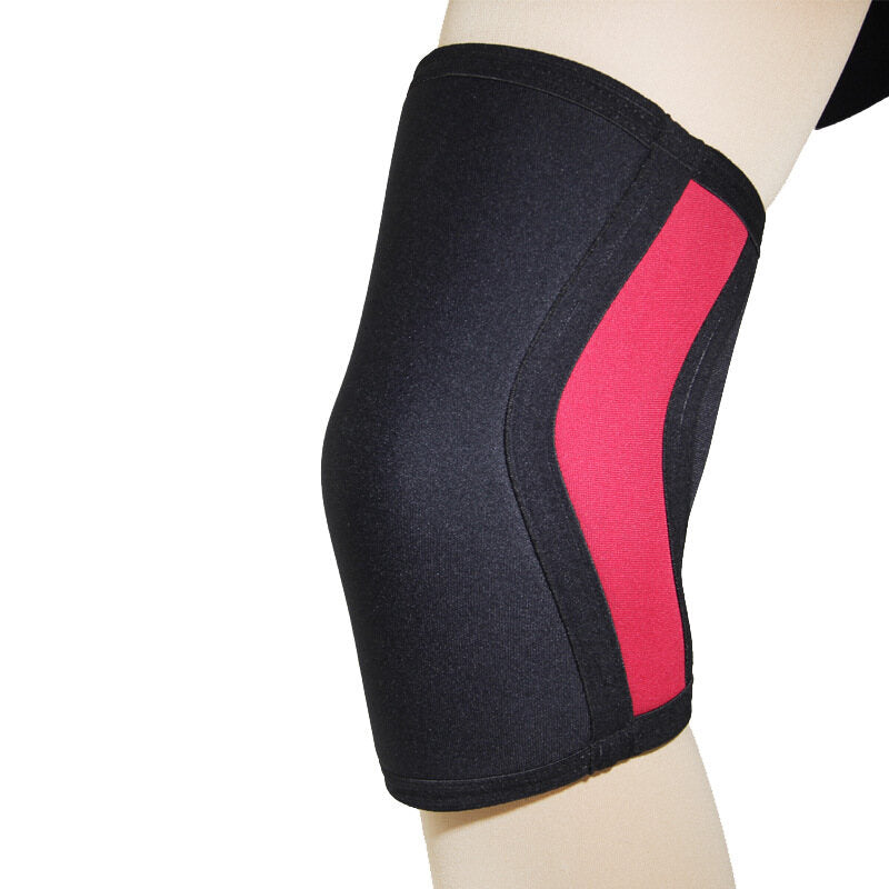 SPRING SEAON 7mm Compression Knee Sleeves - SCR Fabric Sports Gear (1 Pair) S-XXL