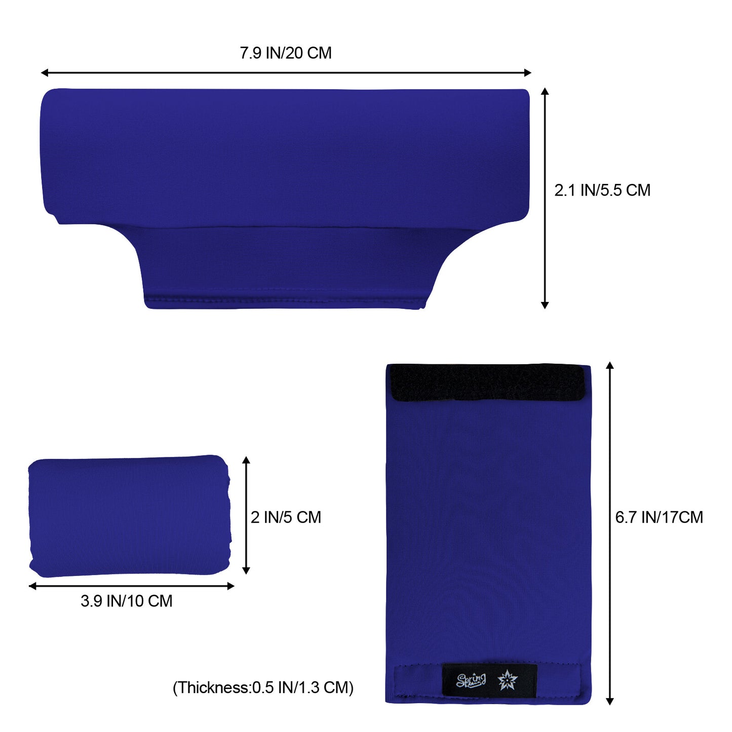 Universal Underarm Crutches Padded Crutch Pads with Hand Grips Padding Handle Covers Dark purple