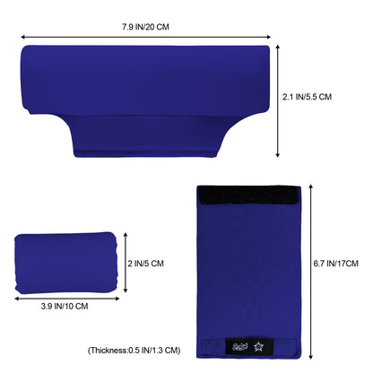 Universal Underarm Crutches Padded Crutch Pads with Hand Grips Padding Handle Covers Dark purple