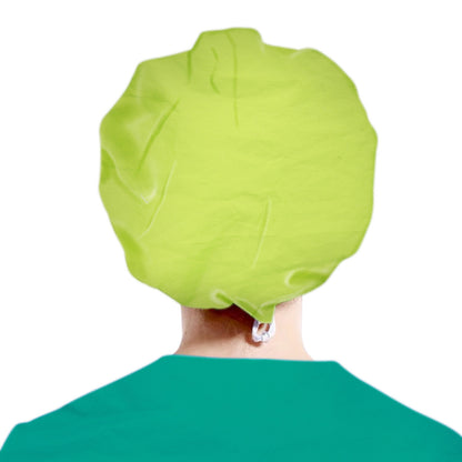 Women's Yellow Neon Green Hats Beanies Working Cap Button Sweatband Adjustable