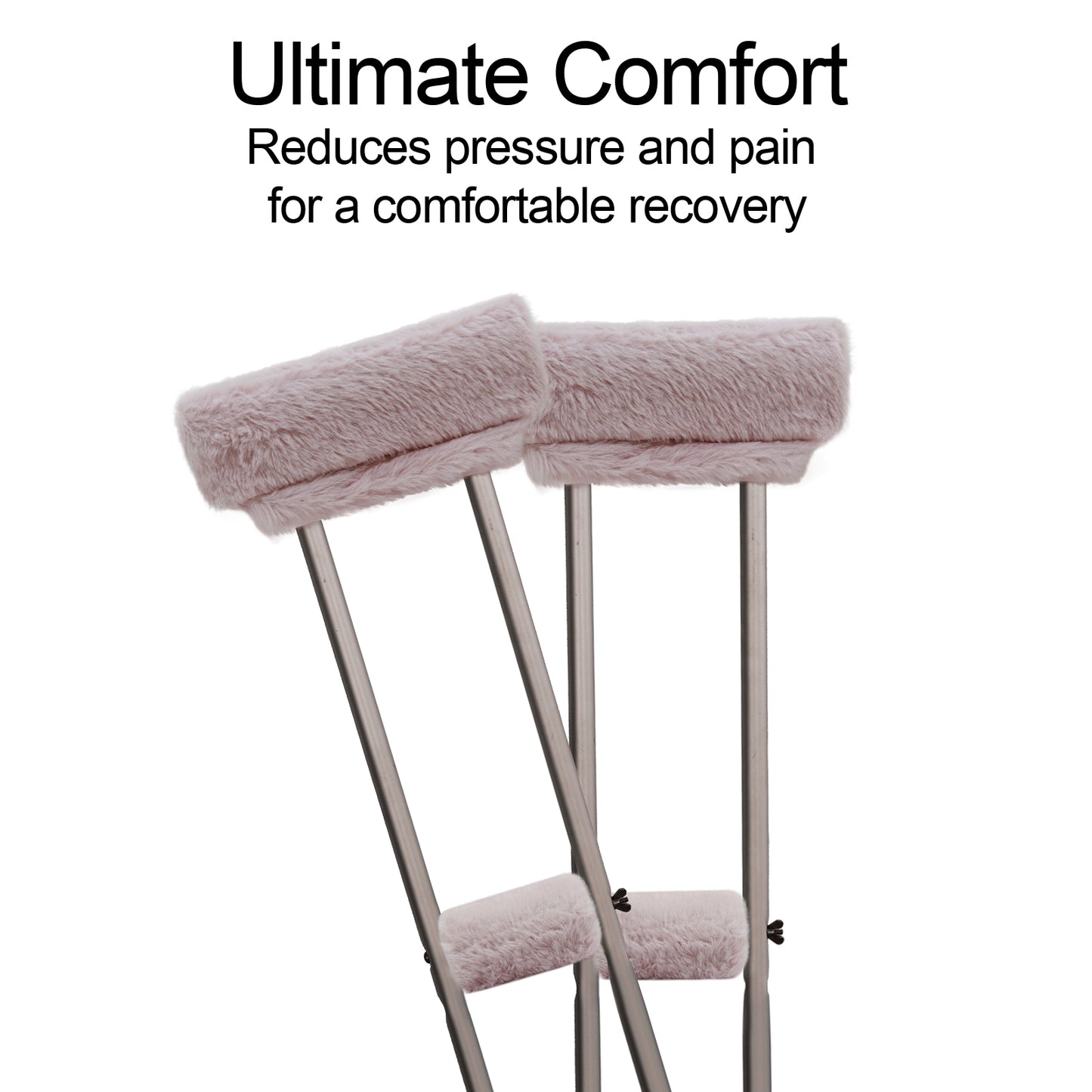 SPRING SEAON Lt Purple Ultra-Soft Fluffy Crutch Pads Covers | Cloud-Like Comfort Style Crutch Accessories