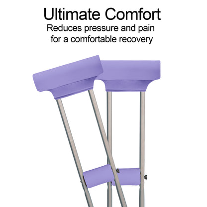 SpringSeaon Underarm Crutch's Pad and Hand Grip Covers Universal Crutch Accessories