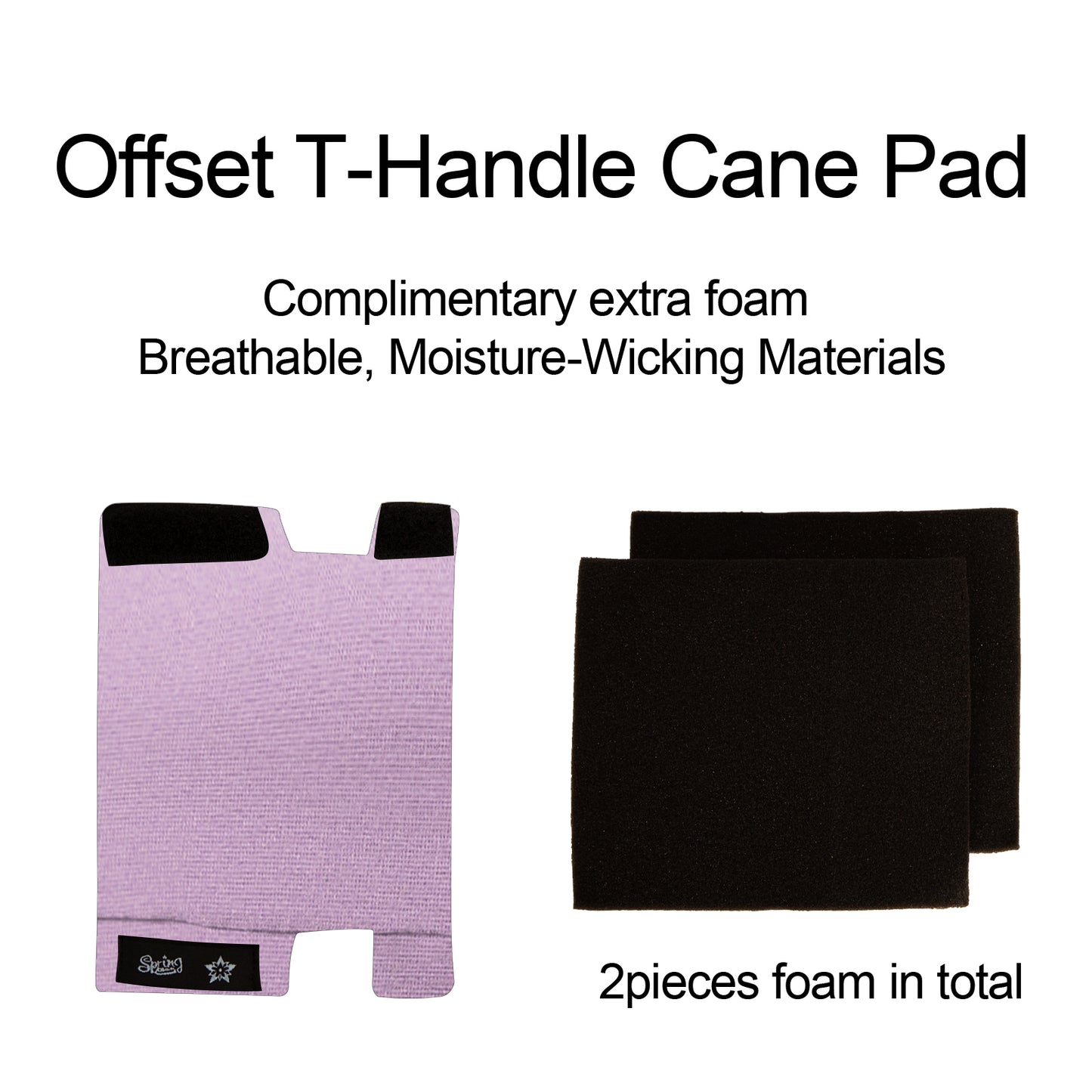 SpringSeaon Cane Handle Pads - Universal Fit T-Handle Grip Padded Cover for Cane Accessories