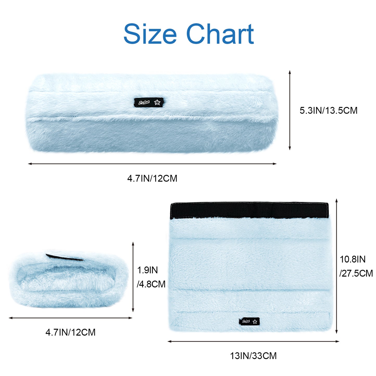 SPRING SEAON Fluffy Armrest Pads - Universal Memory Foam Cushion for Office & Transport Chairs