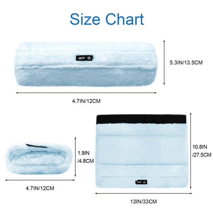 SPRING SEAON Fluffy Armrest Pads - Universal Memory Foam Cushion for Office & Transport Chairs