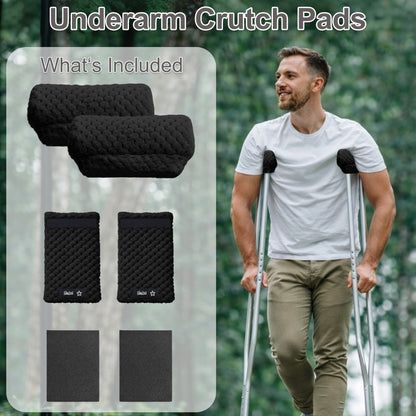 Crutch Pads and Hand Grips – Plush Soft Memory Foam Underarm Crutch Cushions